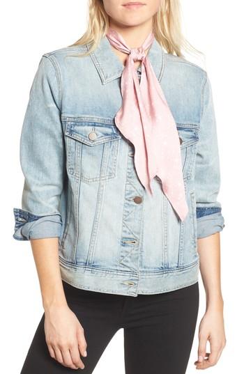 Women's Treasure & Bond Star Print Skinny Scarf, Size - Pink