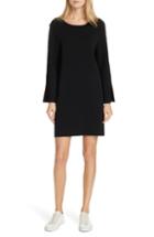 Women's Milly Button Sleeve Shift Dress, Size - Black