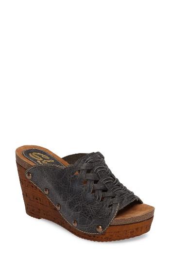 Women's Sbicca Genesis Platform Wedge Sandal B - Grey