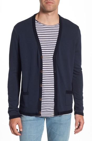 Men's M.singer Cardigan Sweater - Blue