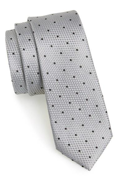 Men's The Tie Bar Woven Silk Tie, Size - Grey (online Only)