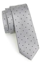 Men's The Tie Bar Woven Silk Tie, Size - Grey (online Only)