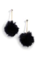 Women's Kate Spade New York Flying Colors Faux Fur Pompom Earrings