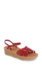 Women's Famolare Strappy Camper Sandal M - Red
