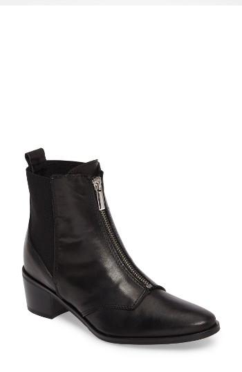 Women's Charles David Horace Zip Chelsea Bootie Eu - Black