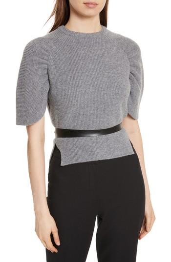 Women's Red Valentino Belted Carded Wool Sweater