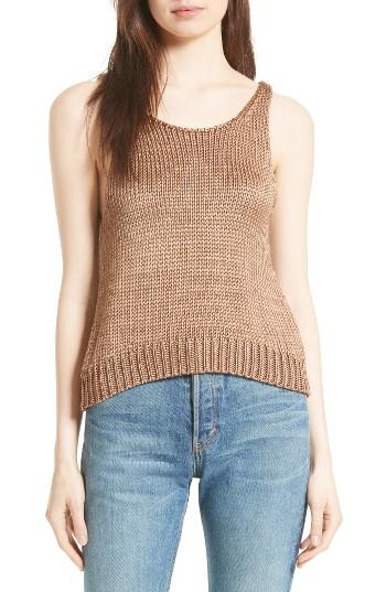 Women's Vince Silk Knit Tank - Brown