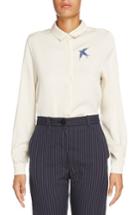 Women's J.w.anderson Swallow Emboidered Blouse Us / 6 Uk - Ivory