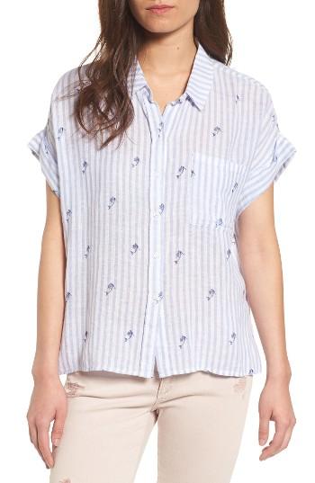 Women's Rails Whitney Linen Blend Shirt - Blue