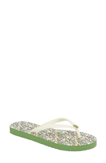 Women's Tory Burch Thin Flip Flop M - White