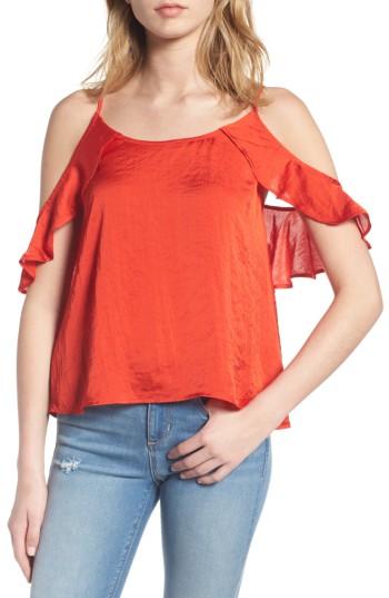 Women's Bp. Drape Ruffle Camisole - Red