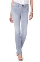 Women's Nydj Marilyn Stretch Straight Leg Jeans - Grey