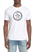 Men's Original Penguin Distressed Logo T-shirt - White