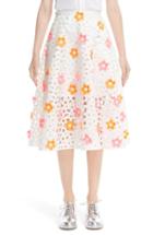 Women's Paskal Floral Laser Cut Midi Skirt