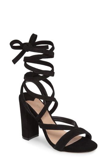 Women's Tony Bianco Kappa Ankle Wrap Sandal M - Black