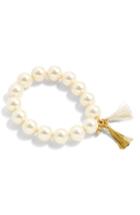 Women's J.crew Imitation Pearl Stretch Bracelet