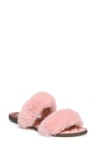 Women's Sam Edelman Griselda Faux Fur Slide Sandal M - Pink