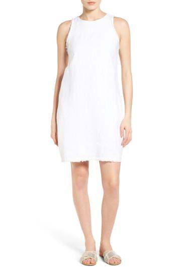 Women's Tommy Bahama Two Palms Frayed Trim Shift Dress - White