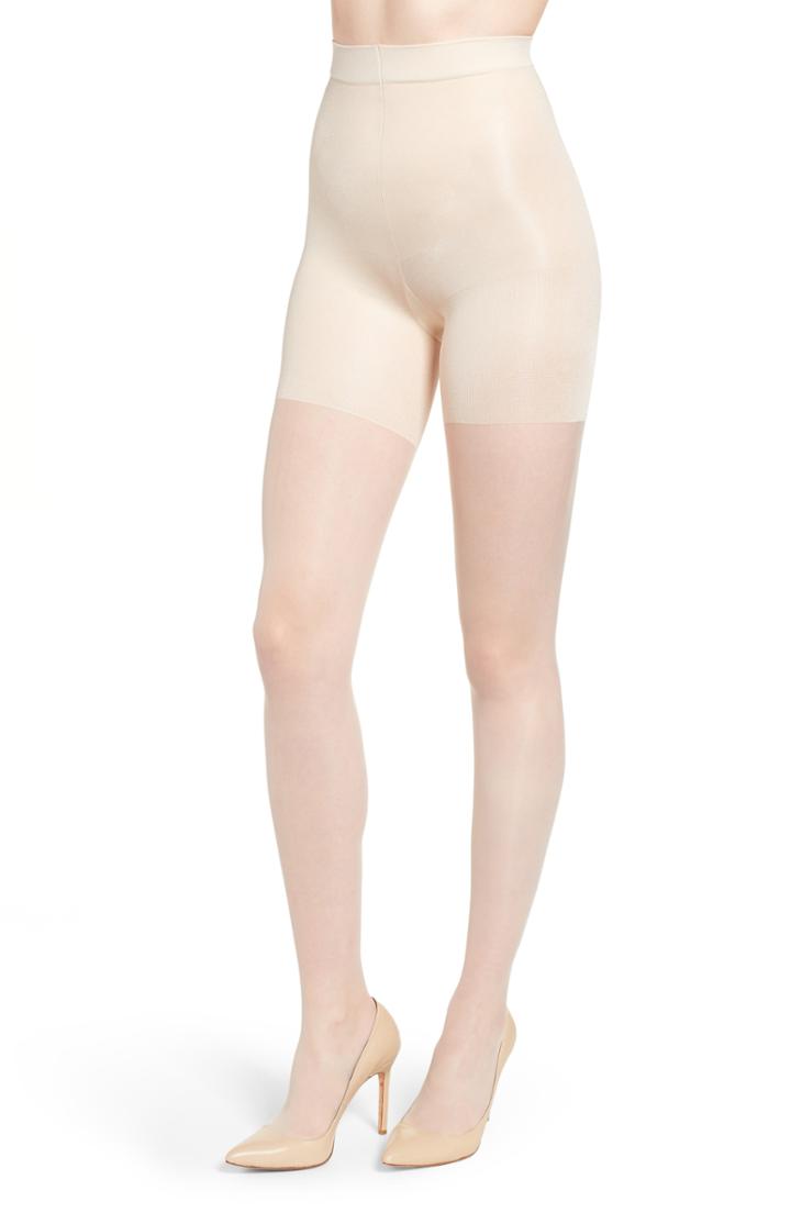 Women's Spanx Graduated Compression Shaping Sheers, Size B - Beige