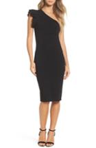 Women's Felicity & Coco Marilyn One-shoulder Sheath Dress - Black