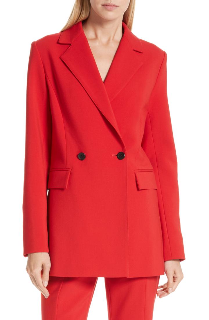 Women's Robert Rodriguez Eva Double Breasted Jacket - Red