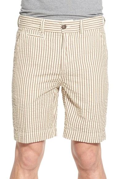 Men's Vintage 1946 Stripe Seersucker Cotton Shorts