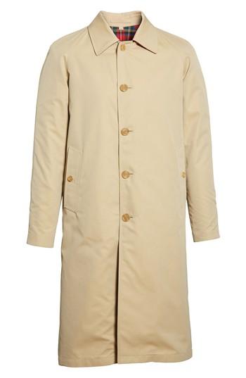 Men's Burberry Hollins Reversible Topcoat - Yellow