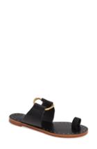 Women's Tory Burch Ravello Toe Ring Sandal M - Black