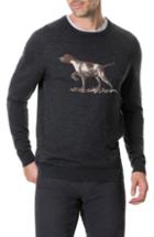 Men's Rodd & Gunn Calderwell Pointer Intarsia Knit Wool Sweater - Grey