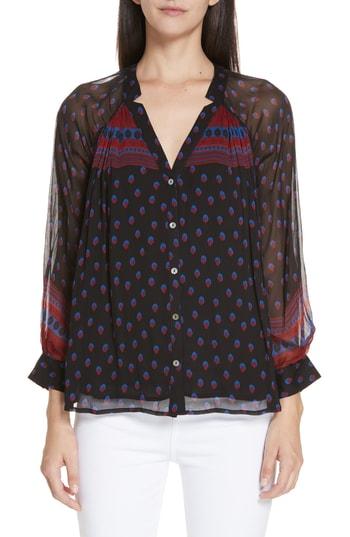Women's Ba & Sh Bird Notched Collar Top - Black