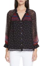 Women's Ba & Sh Bird Notched Collar Top - Black