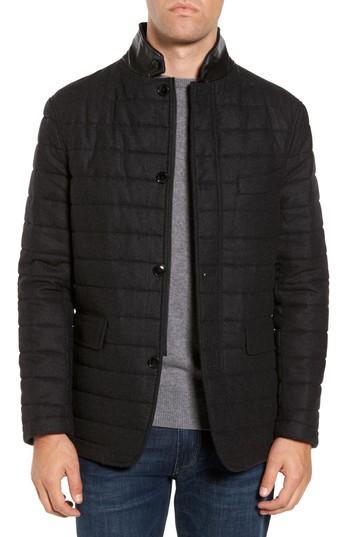 Men's Rodd & Gunn Leighton Place Padded Field Coat - Black