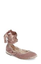 Women's Sam Edelman Fallon Wraparound Tie Flat M - Pink