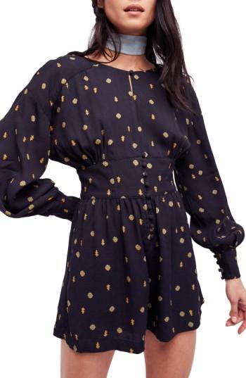 Women's Free People Love Grows Romper - Black