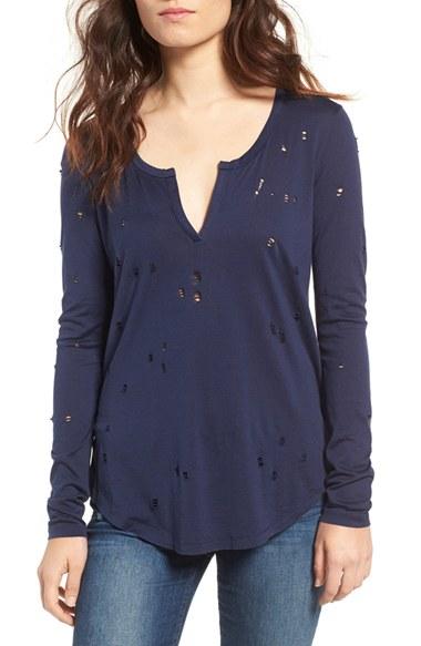 Women's Joe's Mila Destroyed Cotton Shirt