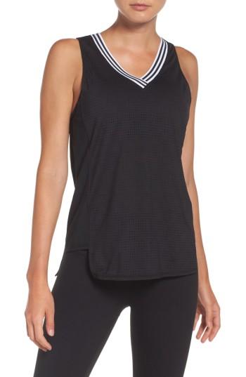 Women's Zella A-game Mesh Tank, Size - Black
