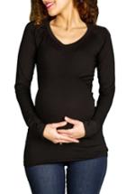 Women's Nom Maternity Phoebe Maternity Top - Black