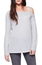 Women's Sanctuary Camilla One-shoulder Sweater - Grey