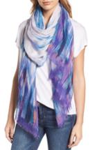 Women's Nordstrom Waterwash Tie-dye Scarf, Size - Purple