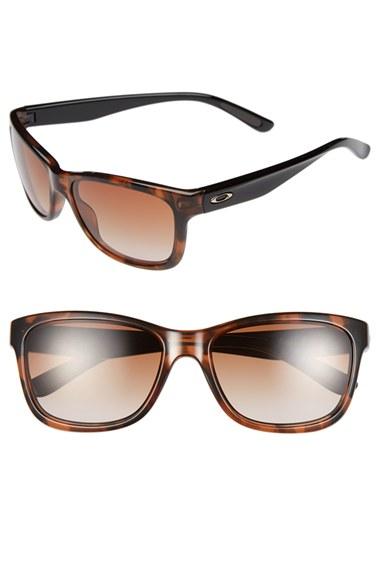 Women's Oakley 'forehand(tm)' 57mm Sunglasses - Tortoise