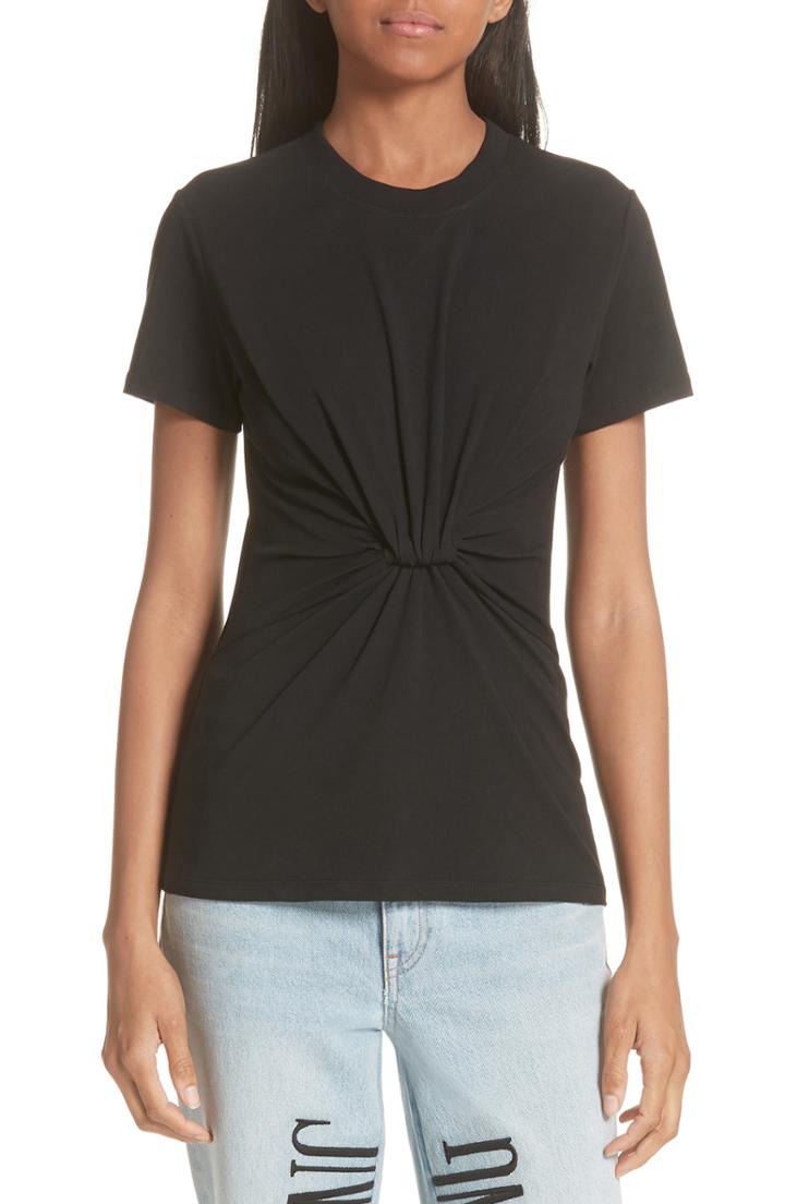 Women's T By Alexander Wang Twist Compact Jersey Tee