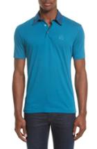Men's Ps Paul Smith Pima Cotton Polo - Blue/green
