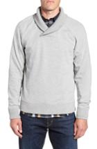 Men's Nordstrom Men's Shop Shawl Collar Fleece Sweatshirt - Grey