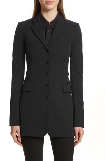Women's Theory Skinny Performance Tech Blazer - Black