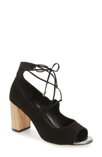 Women's Athena Alexander Vikki Block Heel Sandal .5 M - Black