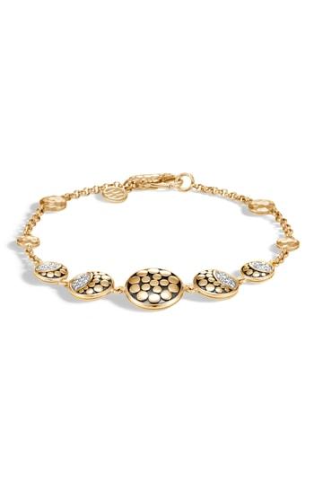 Women's John Hardy Dot Moon Diamond Pave Bracelet