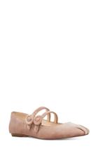 Women's Nine West Xrye Flat .5 M - Brown