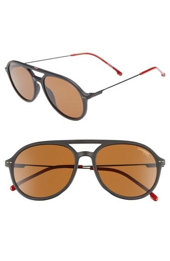 Men's Carrera Eyewear 53mm Aviator Sunglasses - Matte Black