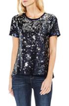 Women's Two By Vince Camuto Sequin Knit Tee, Size - Blue