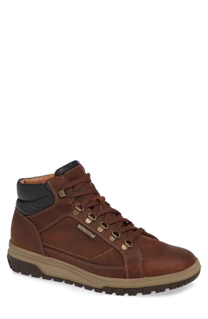 Men's Mephisto Pitt Mid Lace-up Boot .5 M - Brown